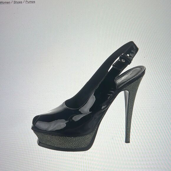 YVES SAINT LAURENT Patent Leather Slingback Pumps Size: IT 39 - Picture 1 of 15